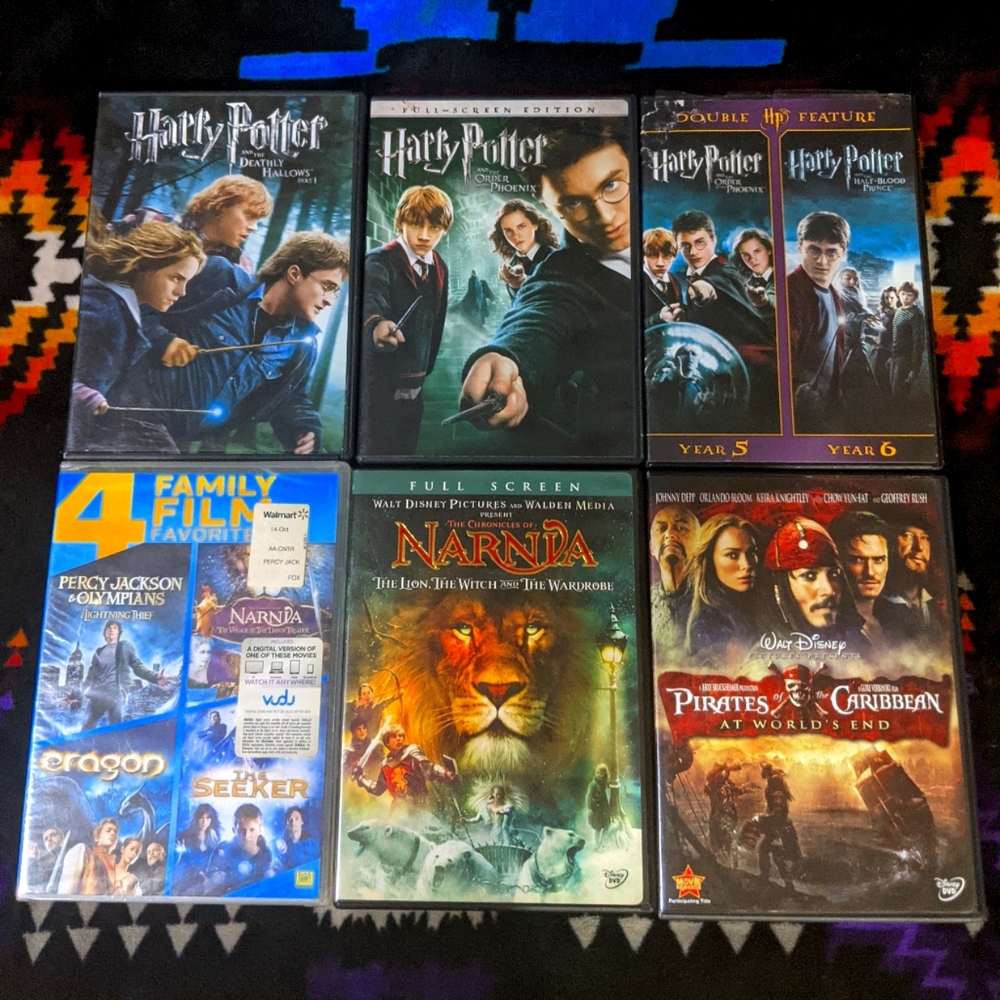 6 DVD'S Movie lot.